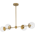 Progress Lighting Atwell 4 Light 40" Wide Linear Pendant Brushed Bronze