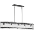 Progress Lighting Rivera 5 Light 52" Wide Linear Pendant Matte Black
