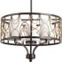 Progress Lighting Cirrine 3 Light 18" Wide Drum Chandelier Antique Bronze