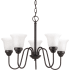 Progress Lighting Classic 5 Light 23" Wide Chandelier Antique Bronze