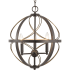 Progress Lighting Brandywine 3 Light 16" Wide Taper Candle Pendant Antique Bronze