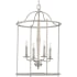 Progress Lighting Durrell 4 Light 18" Wide Pendant Brushed Nickel