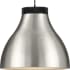 Progress Lighting Radian LED 16" Wide LED Pendant with Metal Shade Brushed Nickel