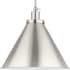 Progress Lighting Hinton 16" Wide Pendant Brushed Nickel
