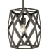 Progress Lighting Saucedo 12" Wide Cage Pendant Architectural Bronze