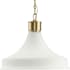 Progress Lighting Graelyn 14" Wide Pendant with Opal Glass Shade Brushed Gold