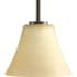 Progress Lighting Bravo Single Light 7" Wide Mini Pendant Antique Bronze