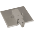 Progress Lighting Live End Power Feed with Flush Canopy for Alpha Trak Systems Brushed Nickel
