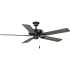 Progress Lighting AirPro E-Star 52" 5 Blade Indoor Ceiling Fan Matte Black