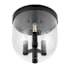Prominence Home Hansley 3 Light 10" Wide Flush Mount Bowl Ceiling Fixture with Clear Glass Shade Matte Black / Clear
