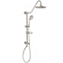 Pulse Kauai Retrofit Shower with Shower Head, Handshower, Shower Arm, Hose, and Slide Bar Brushed Nickel