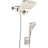 Pulse Power Shot 1.8 GPM Multifunction Shower Head with Handshower Brushed Nickel