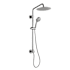 Pulse Seabreeze Retrofit Shower with Shower Head, Hand Shower, Slide Bar, Shower Arm, and Hose Brushed Nickel