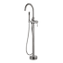 Pulse ShowerSpas Floor Mounted Tub Filler with Built-In Diverter - Includes Hand Shower Brushed Nickel