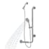 Pulse Ergo 2.5 GPM Multi-Function Handshower with Ergonomic Right-Handed Grab Bar - Less Valve and Trim Brushed Stainless Steel
