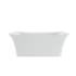 Pulse 67" Free Standing Acrylic Soaking Tub with Center Drain Brushed Nickel