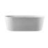 Pulse 59" Free Standing Acrylic Soaking Tub with Center Drain Brushed Nickel