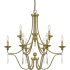 Quoizel Joules 9 Light 32" Wide Chandelier Aged Brass
