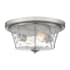 Quoizel Acacia 2 Light 14" Wide Flush Mount Bowl Ceiling Fixture Brushed Nickel