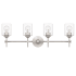Quoizel Aria 4 Light 32" Wide Vanity Light Brushed Nickel
