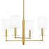 Quoizel Ardsley 4 Light 25" Wide Chandelier Aged Brass