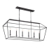 Quoizel Aviary 6 Light 54" Wide 2 Tier Linear Chandelier Polished Nickel