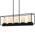 Quoizel Bentley 5 Light 42" Wide Pillar Candle Linear Chandelier Matte Black
