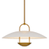 Quoizel Bingham 18" Wide LED Pendant / Converts to Semi-Flush Brushed Gold