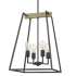 Quoizel Brockton 4 Light 17" Wide Chandelier Grey Ash