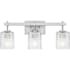 Quoizel Brenthouse 3 Light 23" Wide Vanity Light Brushed Nickel