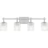 Quoizel Brenthouse 4 Light 32" Wide Vanity Light Brushed Nickel