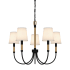 Quoizel Bayside 5 Light 25" Wide Chandelier Matte Black