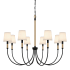 Quoizel Bayside 8 Light 39" Wide Chandelier Matte Black