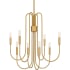 Quoizel 8 Light 28" Wide Candle Style Chandelier Brushed Weathered Brass
