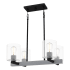 Quoizel Caldwell 4 Light 23" Wide Linear Chandelier Matte Black