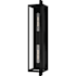 Quoizel Dale 2 Light 32" Tall Outdoor Wall Sconce with Clear Glass Shade Matte Black