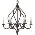 Quoizel 6 Light 25" Wide Taper Candle Style Chandelier Old Bronze