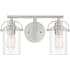 Quoizel Emerson 2 Light 16" Wide Bathroom Vanity Light Brushed Nickel