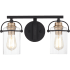 Quoizel Emerson 2 Light 16" Wide Bathroom Vanity Light Matte Black