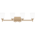 Quoizel Esther 4 Light 32" Wide Vanity Light Bronze Gold