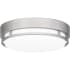 Quoizel Hale 14" Wide LED Flush Mount Drum Ceiling Fixture with Acrylic Shade Brushed Nickel