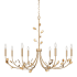 Quoizel Heiress 8 Light 40" Wide Taper Candle Style Chandelier Bronze Gold
