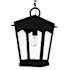Quoizel Huck 10" Wide Outdoor Mini Pendant with Seedy Glass Shade Earth Black