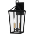 Quoizel Hull 2 Light 18" Tall Outdoor Wall Sconce Matte Black