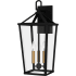 Quoizel Hull 3 Light 22" Tall Outdoor Wall Sconce Matte Black