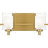 Quoizel Kolt 2 Light 13" Wide LED Bathroom Vanity Light with Outer Clear Glass and Heavy Sand Blast Inner Glass Brushed Gold