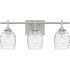 Quoizel Lucy 3 Light 22" Wide Vanity Light Brushed Nickel