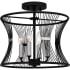 Quoizel Leiland 4 Light 14" Wide Semi-flush Ceiling Fixture Matte Black
