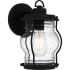Quoizel Luther 10" Tall Outdoor Wall Sconce Earth Black