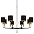 Quoizel Lockery 8 Light 40" Wide Chandelier Matte Black
